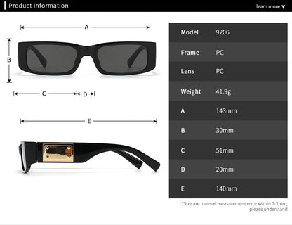 (6 Pack) Rectangular Sunglasses 9206