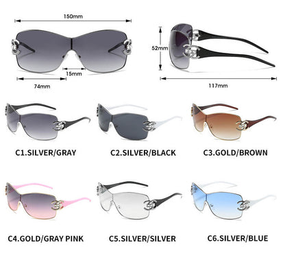 (6 Pack) Y2K Around Sunglasses 7219