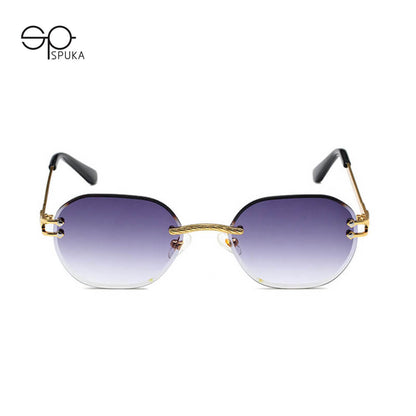 5224 Luxury Frame Rimless Sunglasses