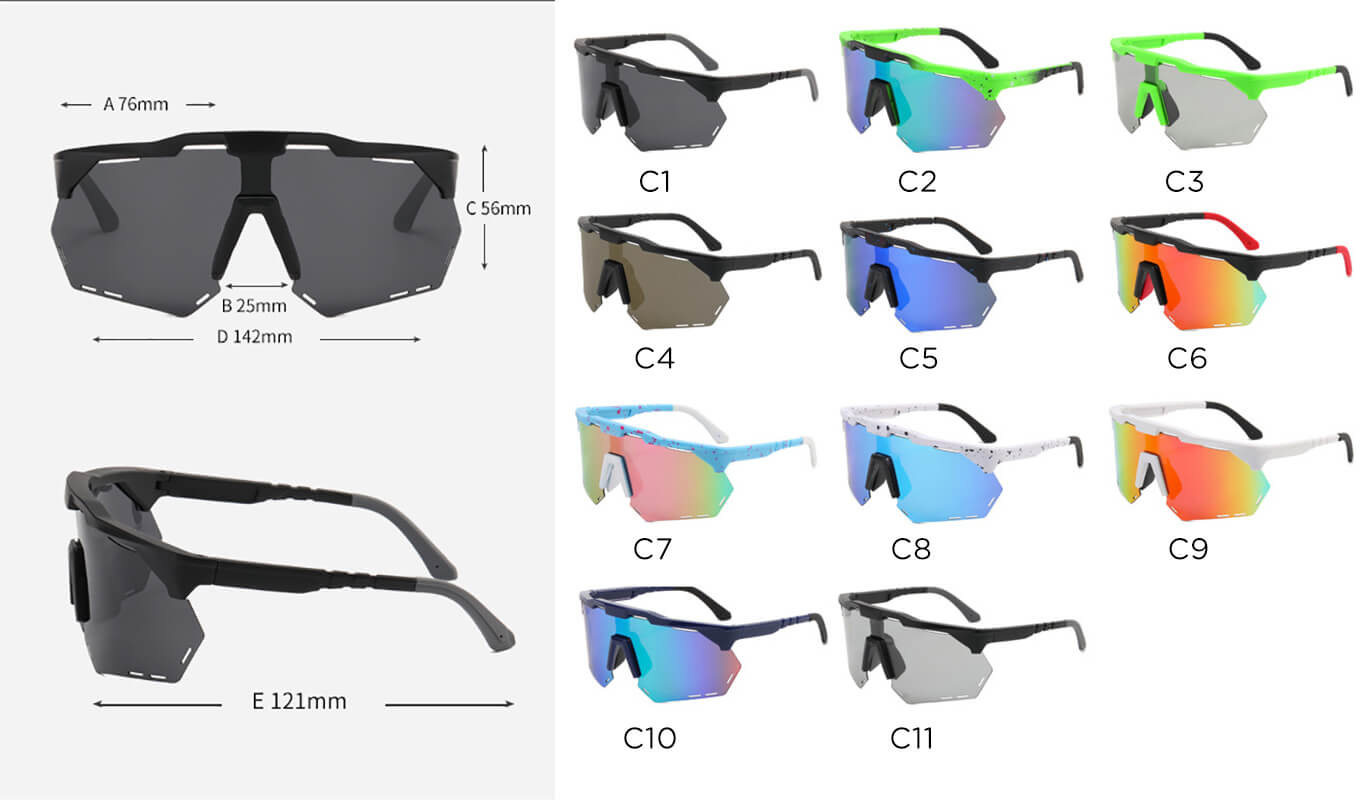 9943P Polarized Sports Sunglasses