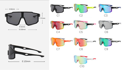 (6 Pack) Oversized Sports Sunglasses 9337