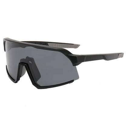 1149P Polarized Sports Oversized Sunglasses Black-Black