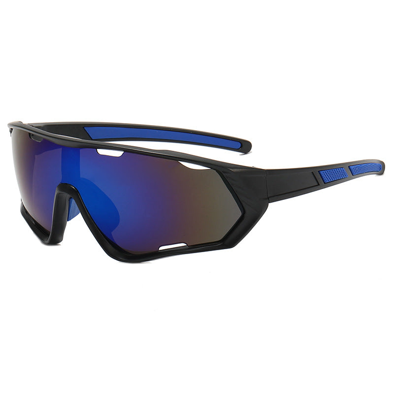 9330 Sports Sunglasses Black-Blue Flash