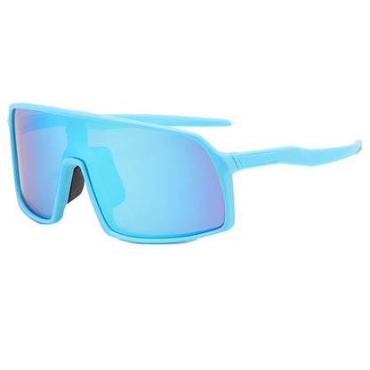 8231K Kids Polarized Sports Sunglasses Light Blue-Blue Flash