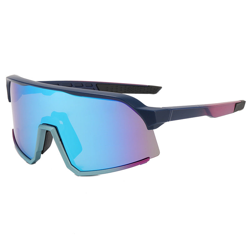 1149P Polarized Sports Oversized Sunglasses Blue-Blue Flash