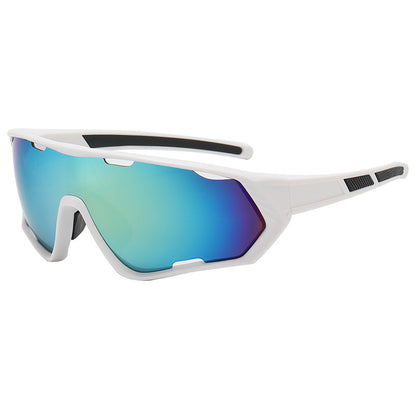 9330 Sports Sunglasses White-Gold Flash