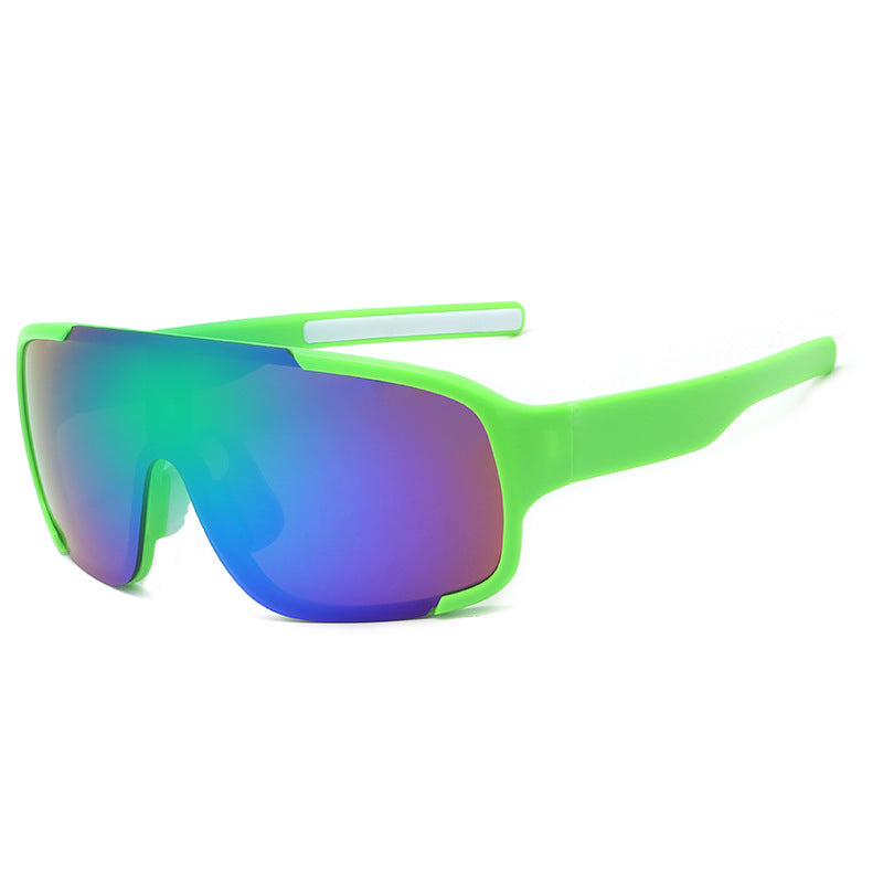 9316 Sports Sunglasses Green-Green Flash