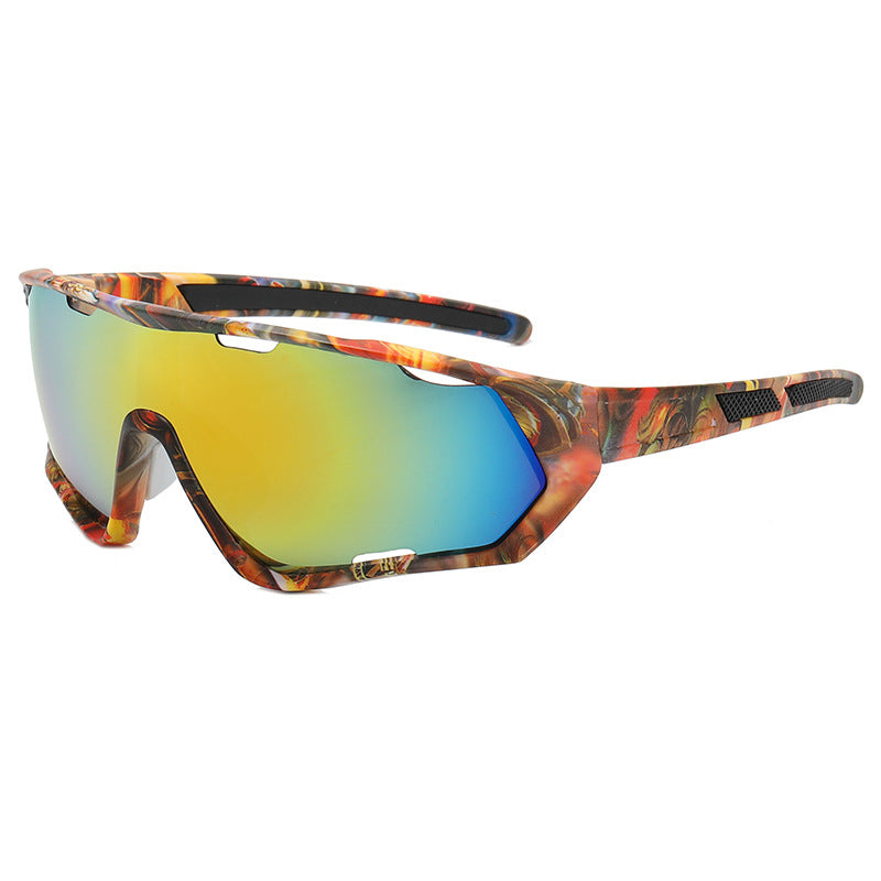 9330 Sports Sunglasses Colorful-Red Flash