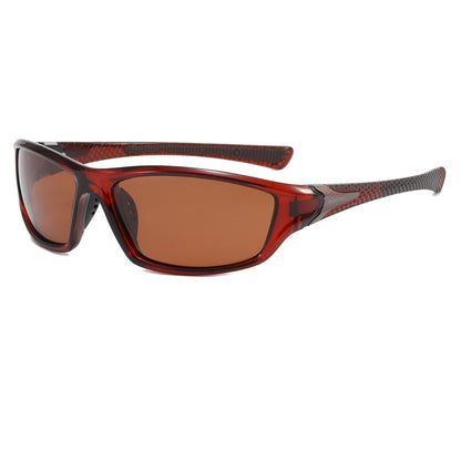 120P Polarized Sports Sunglasses Brown-Brown