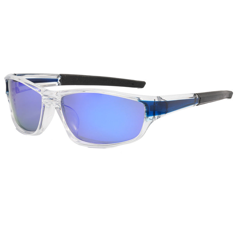 620P Polarized Sports Sunglasses Clear-Blue Flash