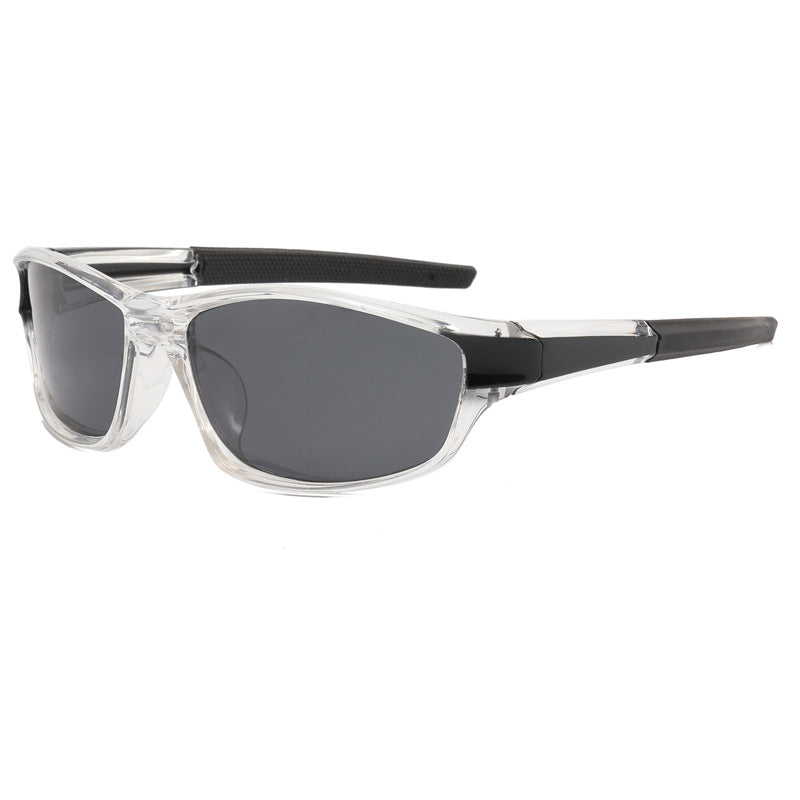 620P Polarized Sports Sunglasses Clear-Black