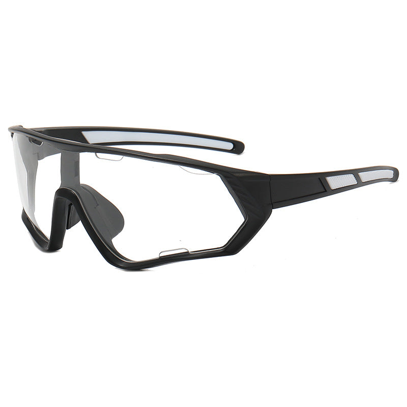 9330 Sports Sunglasses Black-Clear